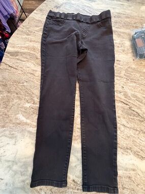 Nine West Size 14 Black Super Skinny Pull-On Stretch Jeans